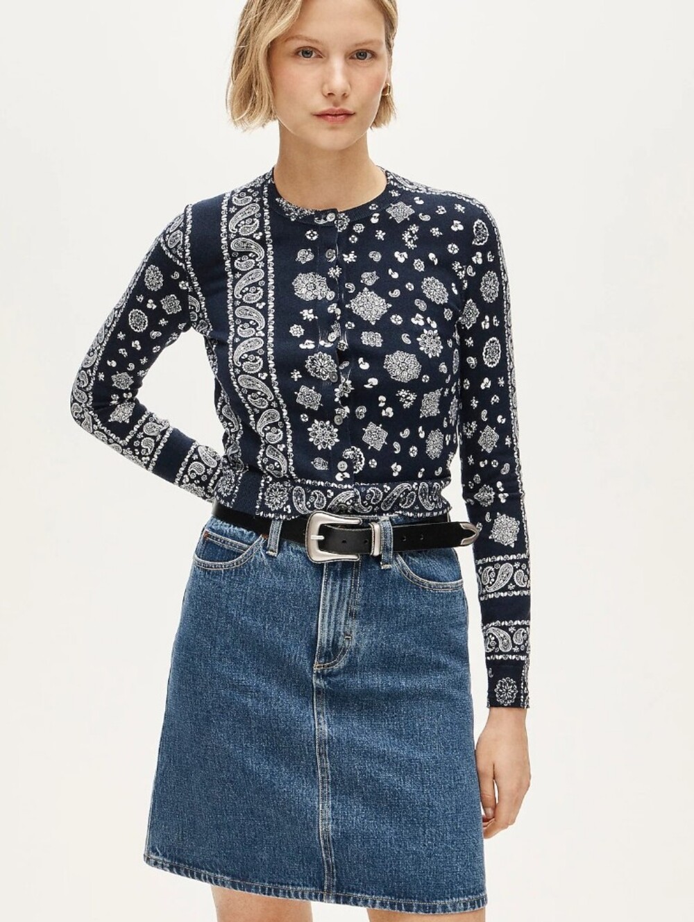 J Crew Jackie cardigan in premium ultra-fine cotton CR333 Size XXS